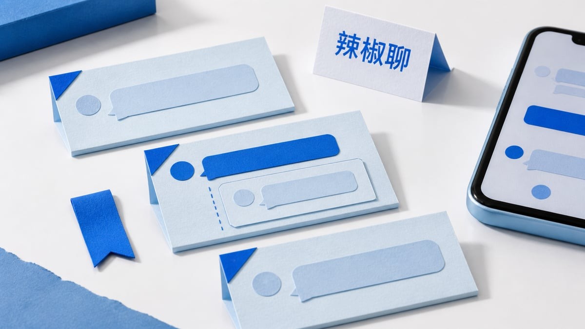 把回复与具体问题对应,减少一句话指向不明;辣椒聊引用回复场景概念图